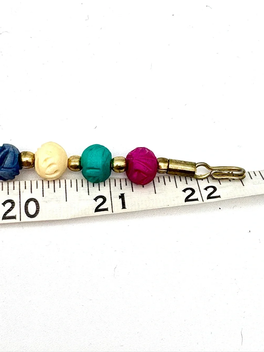 VTG Colorful Beaded Necklace & Matching Dangle Earring Jewelry Set Boho Indie